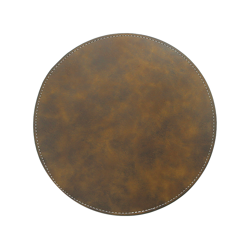 レーザー加工可能なレザーレット ラウンド マウス パッド 20*20cm