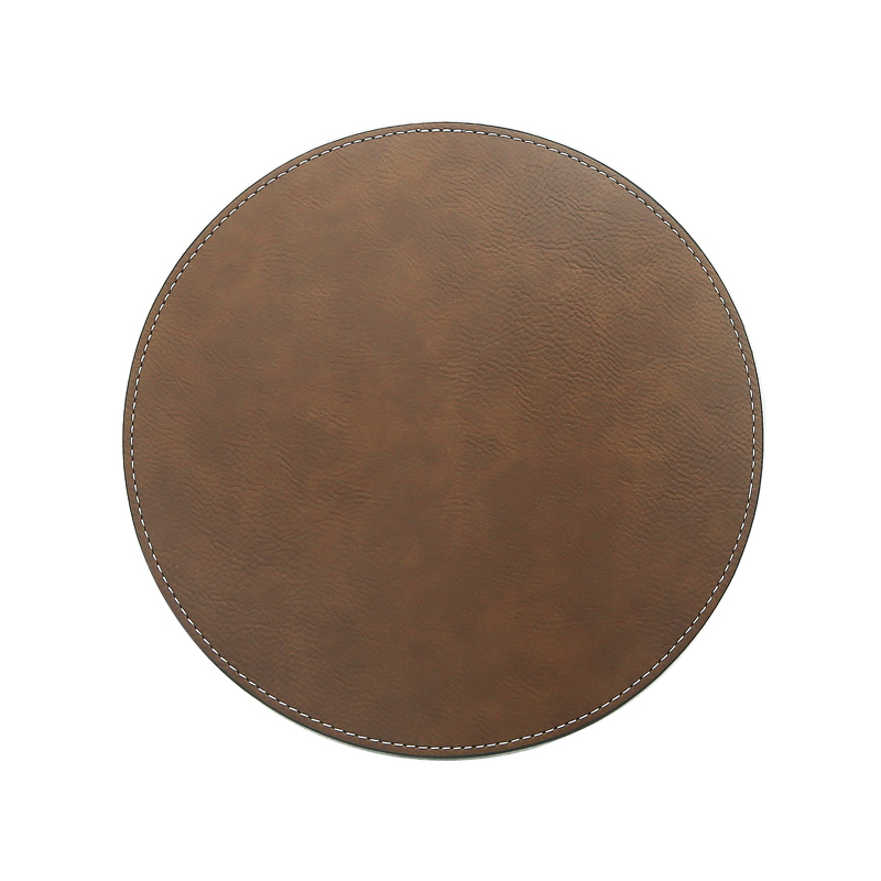 レーザー加工可能なレザーレット ラウンド マウス パッド 20*20cm