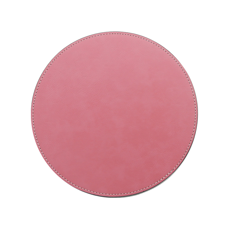 レーザー加工可能なレザーレット ラウンド マウス パッド 20*20cm