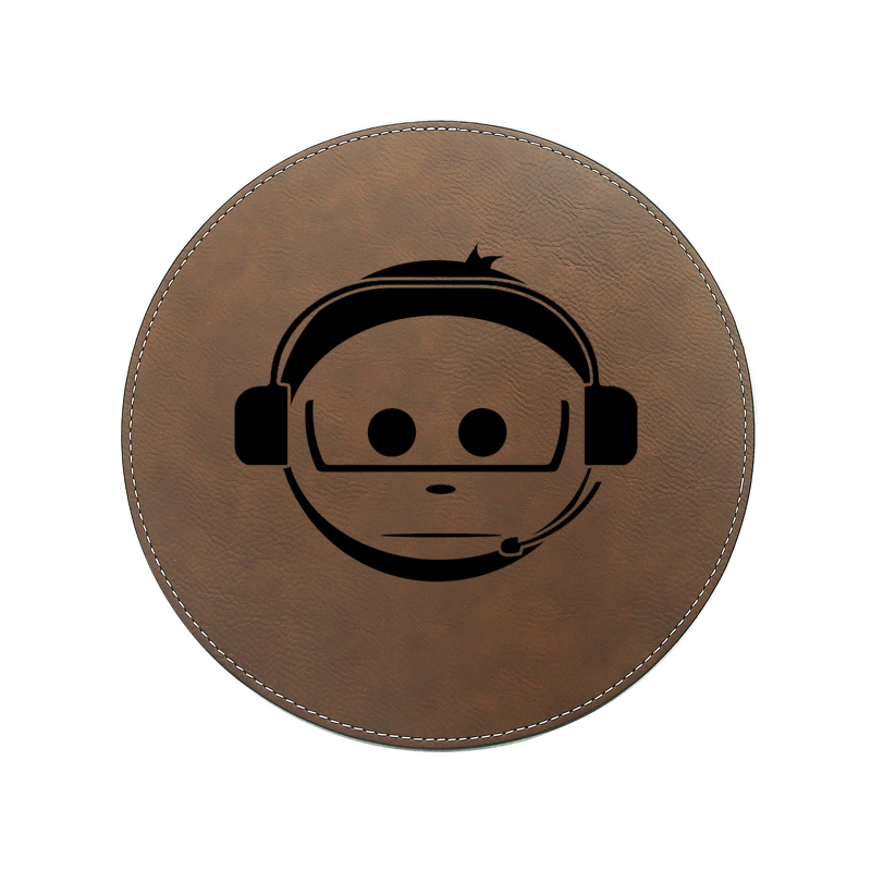 レーザー加工可能なレザーレット ラウンド マウス パッド 20*20cm