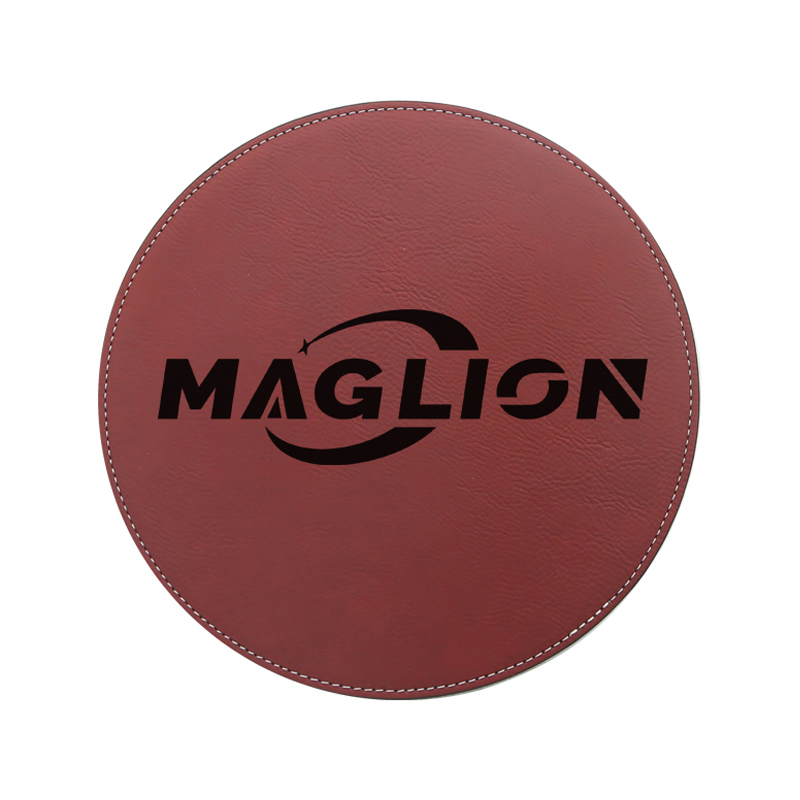 レーザー加工可能なレザーレット ラウンド マウス パッド 20*20cm