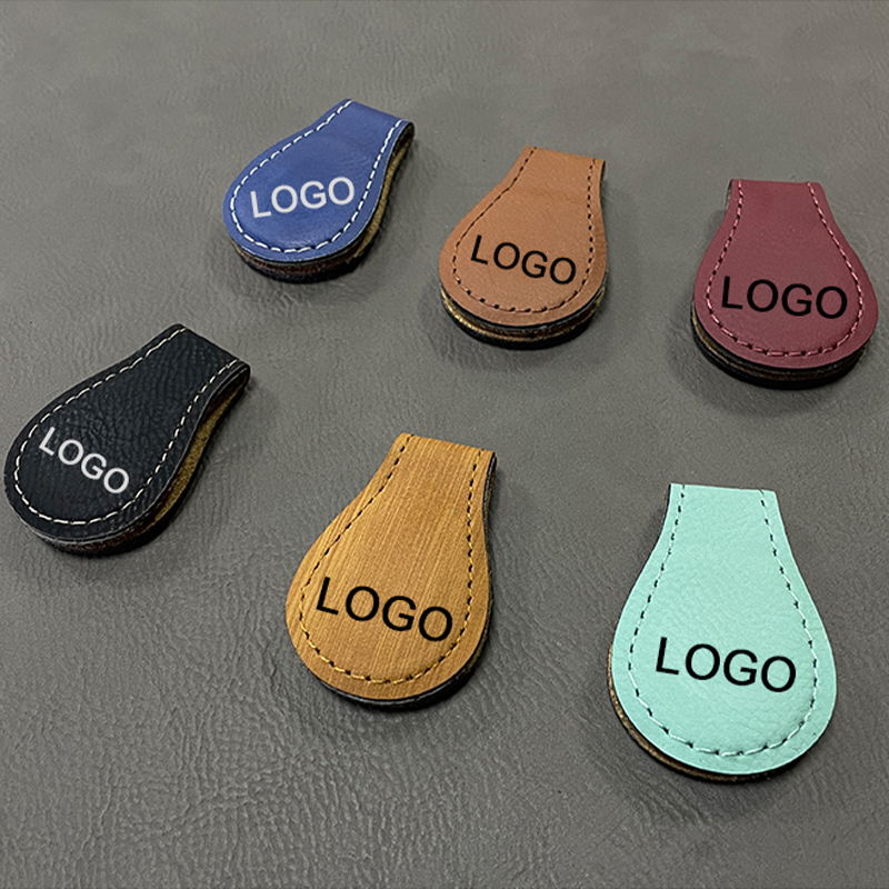レーザー加工可能なレザーレット マグネット ブックマーク