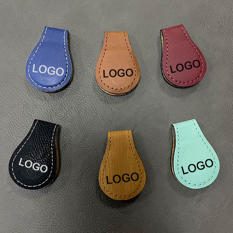 レーザー加工可能なレザーレット マグネット ブックマーク
